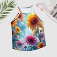 thumbnail image 2 of Sunflower 2025 Women's Round Neck Vest Sleeveless Casual Sleeveless Long Women's Vest Top, 2 of 6