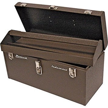 Homak Boîte à Outils Industrielle en Acier de 24 Pouces, Manteau Anti-Rides Marron, BW00200240