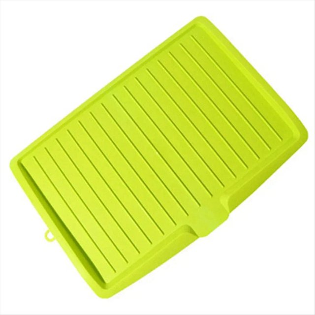 Escurridor de Platos de Cocina, Bandeja Escurridor, Grande, Estante de Secado, Organizador de Encimera, Estante de Secado para Cocina, Verde