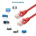 thumbnail image 3 of Cable Matters 10Gbps Snagless Short Cat 6 Ethernet Cable 3 ft (Cat 6 Cable Cat6 Cable Internet Cable Network Cable) in Red, 3 of 5