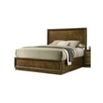 thumbnail image 2 of Transitional Style Walnut 1pc Full Size Bed Engineering Wood Bedroom Furniture High Headboard, 2 of 9