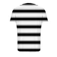 thumbnail image 6 of UVEASISHA Women Striped Short Sleeve Cardigan Open Front V Neck Casual Duster Soft Lightweight Outerwear with Pockets for Spring Summer Black L, 6 of 6