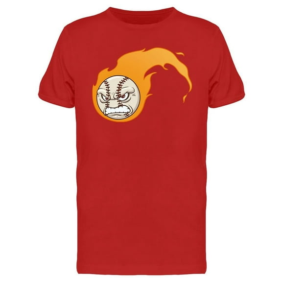 Angry Baseball Mascot T-Shirt Men -Image by Shutterstock, Male Medium