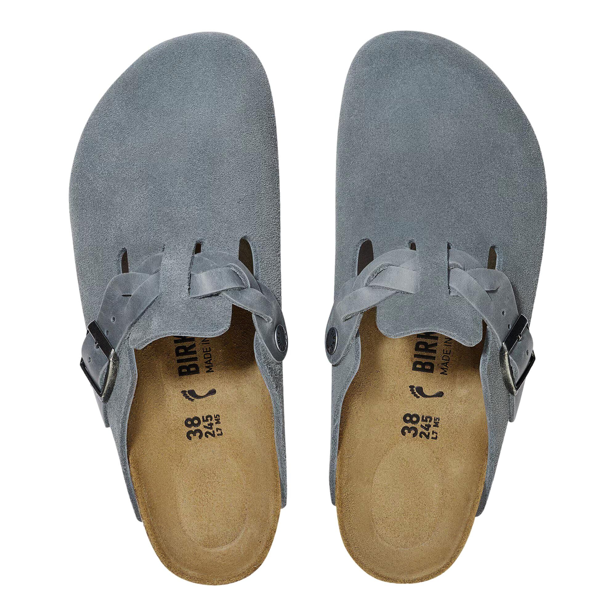 Birkenstock Boston Braided Basalt Gray  1029086 Women's Size 39