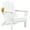 White, variant on KINGYES Folding Adjustable Adirondack Chair, All Weather Use Reclining Adirondack Chair, HDPE Adirondack Outdoor Chair - Grey