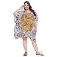 thumbnail image 4 of Oussum Women Tunic Dress Short 3/4 Sleeves Caftan for Ladies Casual Dresses, 4 of 8