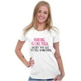 thumbnail image 3 of Funny Sarcastic Hunting Hunters Joke Womens Slim Fit Graphic Tee Brisco Brands S, 3 of 5