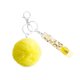 thumbnail image 2 of Minnieouse Llavero anillo bola de peluche hebilla colgante llavero portátil soporte cartera bolso decoración llavero colgante para niñas Ropa, zapatos y accesorios Miscelánea Amarillo Minnieouse AP014384-05, 2 of 6