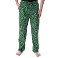 thumbnail image 7 of Looney Tunes Men's Marvin The Martian Allover Character Head Pajama Pants, 7 of 7
