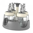 thumbnail image 3 of Organizador de botellas de condimentos Soledad Estante de almacenamiento de especias Blanco, 3 of 8