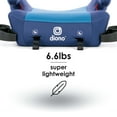 thumbnail image 3 of Diono Solana 2 Latch Lightweight Backless Belt Positioning Booster Car Seat, Blue, 3 of 17