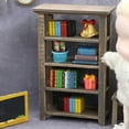 thumbnail image 4 of Librería en Miniatura para Casa de , Estantería en Miniatura, Juguete para Regalos de Navidad, 4 of 8
