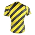thumbnail image 4 of joogoo Yellow Stripes Pattern Men's Cycling Jerseys Mountain Bike Short Sleeve Tops XL, 4 of 7