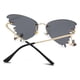 thumbnail image 5 of Gafas de sol de diamantes para mujer | Montura redonda exagerada y moderna | Protección UV400 | Montura metálica con lentes de policarbonato | Estilo retro clásico para mujer | Ajuste cómodo y flexi, 5 of 5