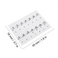 thumbnail image 1 of Fyydes Piano Keyboard Sticker, Piano Sticker, 2 Color For Piano Keyboard Piano, 1 of 8