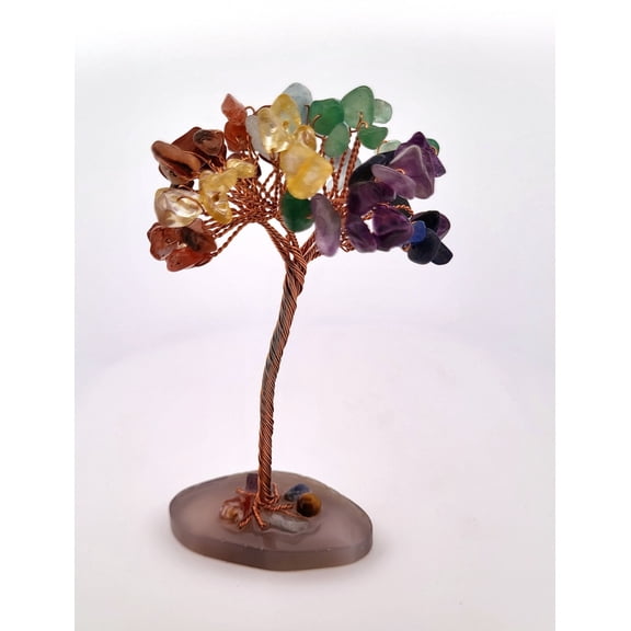 7 Chakra Gemstone Decorative Tree