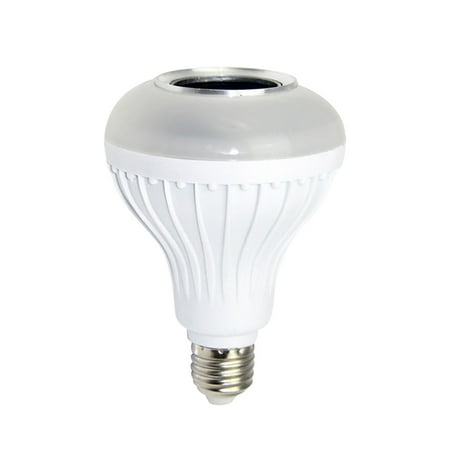 

12W E27 Bayonet Bluetooth LED Colorful Music Bulb Light RGB White Light Remote Control