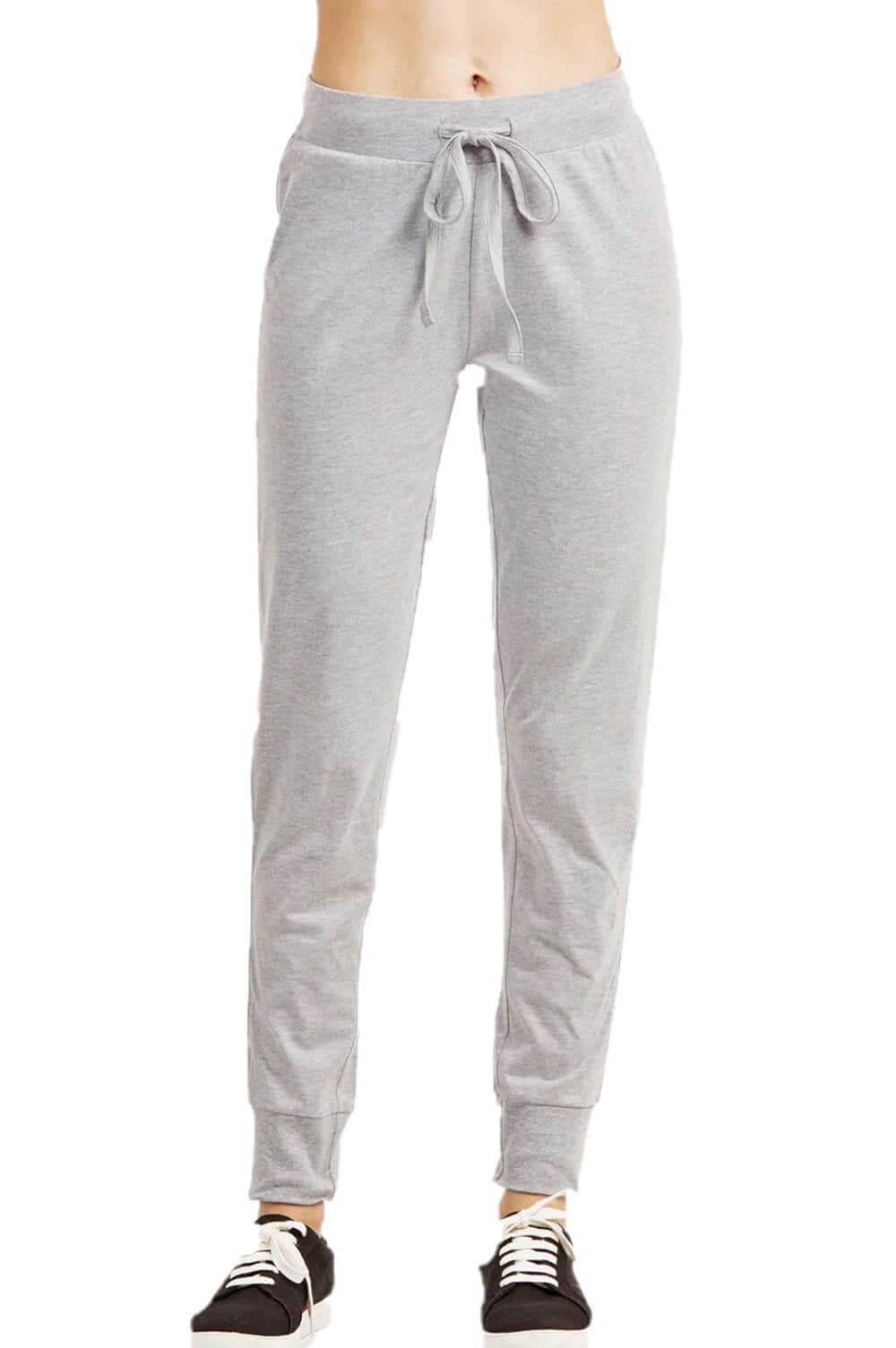 COUVER Womenâ€™s Lightweight Cotton Joggers, Sweatpants, Heather