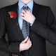 thumbnail image 4 of DIY 12 unids/lote novio Boutonniere boda seda rosa 3,5 cm flores accesorios graduación Pin Traje De Hombre decoración vino rojo, 4 of 5