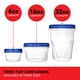 thumbnail image 5 of Recipientes de plástico Stock Your Home 950 ml (paquete de 6) con tapas, 5 of 8