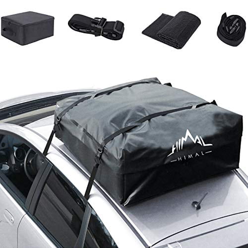 Car Top Carrier 15 Cubic Feet Waterproof Roof Top Cargo Bag Fit for The Outdoor Elements Strong Cloth Straps