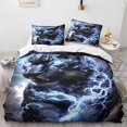 thumbnail image 2 of Leopard Bedding Set Animal People Wildlife Printing Microfiber Duvet Cover With Double Zipper Closure, 2 of 5