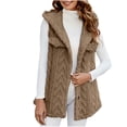 thumbnail image 2 of Pyhlmscde Women's 2025 Winter Fleece Long Vest Jackets Outerwear, Womens Tops, Puffer Vest Women, Fall Coats, 2 of 6
