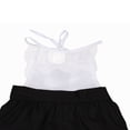 thumbnail image 2 of Baby Girls Jumpsuit Princess Lace Sleeveless Patchwork Mesh Bandage Shorts, 2 of 6