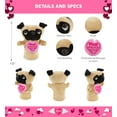 thumbnail image 2 of DolliBu Happy Mother's Day Pug Dog Plush Hand Puppet - Cute Stuffed Animal Present With Pink Heart Message for Best Mommy, Grandma, Wife, Daughter - Cute Wild Life Plush Puppet Toy Gift - 10 Inches, 2 of 6