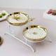 thumbnail image 2 of Bandeja para servir de 2 niveles para bodas, postres, galletas, pasteles, dulces, soporte de hierro pluma, 2 of 9
