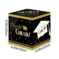 thumbnail image 3 of Linnome Grad Card Box Graduation Card Holder Box for Party Decorations Money Gift Box for High Campus College 9.1 Inch Black, 3 of 7
