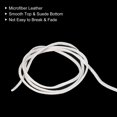 thumbnail image 4 of Uxcell 5.47 Yards 2.6mm Flat Leather Cord Suede String for DIY Crafts, White 3Pack, 4 of 6