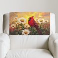 thumbnail image 2 of TSOVTHRID Cardinal Daisy Sunset Print Non Slip Headrest Cover for Furniture Slipcovers, PU Headrest Protector for Recline Chair, Theater Seat Cover for Home 17x27 in, 1 Piece, 2 of 7