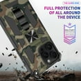 thumbnail image 2 of TECH CIRCLE Camouflage Series Shockproof Phone Case for iPhone 17 (6.3") with Kickstand, Compatible with Magnetic Car Mounts, Drop Protection Protective Sturdy Rugged Cover for Men, Mint, 2 of 7