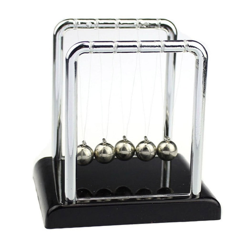 Steel Balancing Ball Physics Science Pendulum Desktop Toys  Office Home Decor 