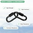 thumbnail image 2 of Uxcell 10-Pack Chain Quick Links, M6 Electroplated Iron 2.28 Inch Heavy Chain Connector Link 33Lbs Weight Capacity, 2 of 6