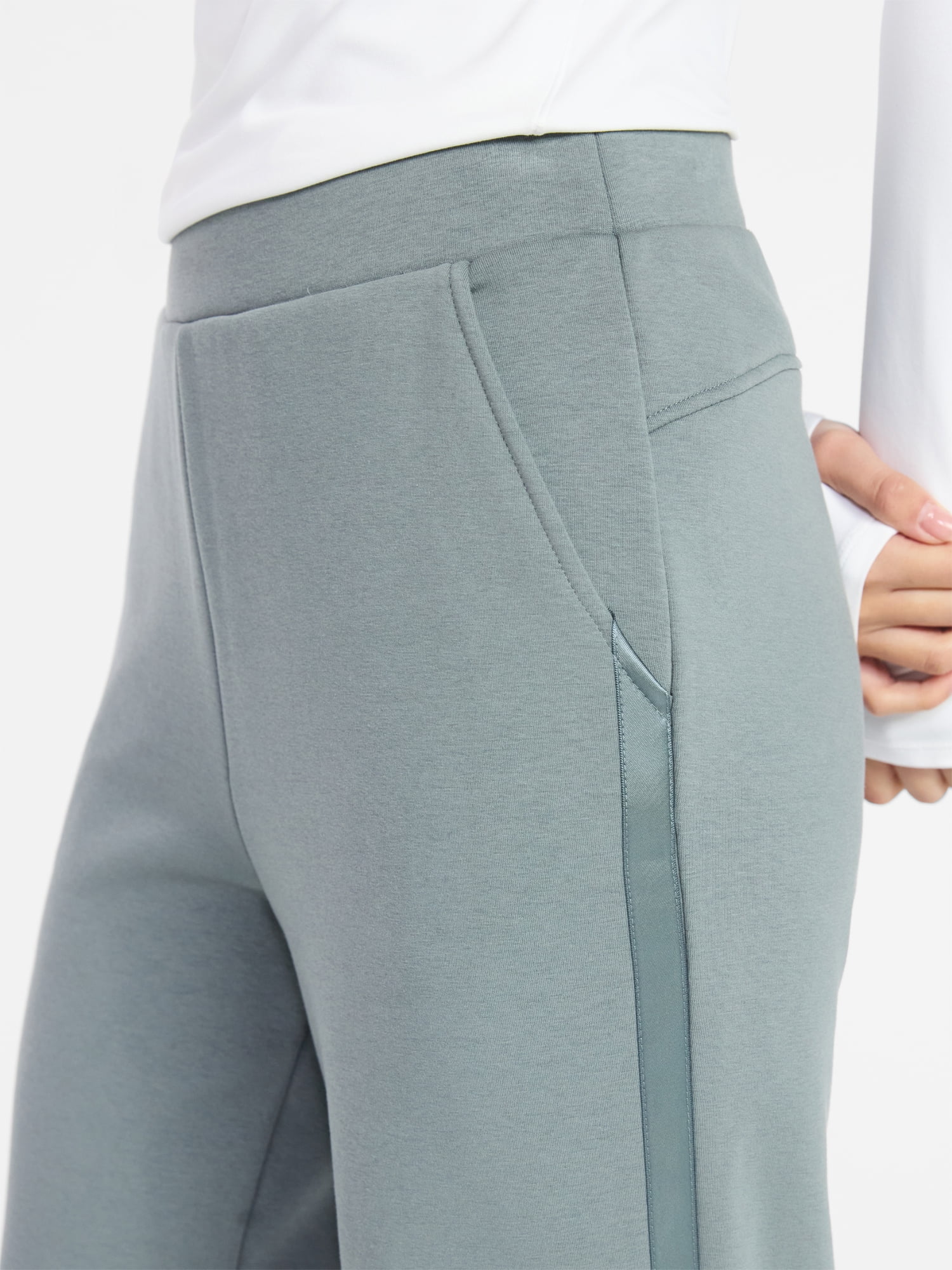 Avia Women's and Women's Plus Fleece Sweatpants with Satin Trim, Sizes XS-4X