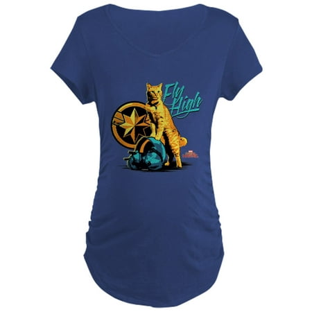 

CafePress - Goose The Cat Captain Mar Maternity Dark T Shirt - Maternity Dark T-Shirt