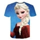 thumbnail image 1 of 2023 años niños Frozen Kawaii camiseta Frozen Elsa Tops verano camiseta niños niña Frozen Elsa dibujos animados Cool manga corta caliente Sale5T Gao Jinjia LED, 1 of 2