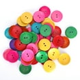 thumbnail image 2 of Natural Wood Bowl Shape Colorful Buttons, Sewing Button, Sewing Supplies, For Kids Children, 2 of 8
