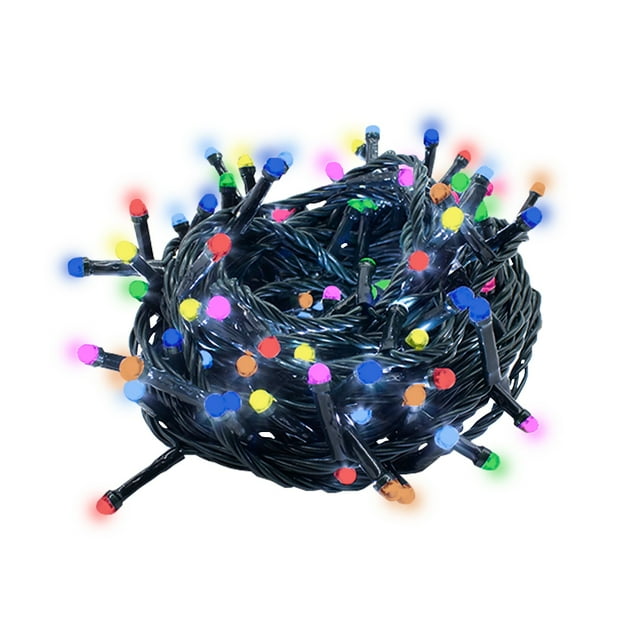 Serie Navideña 300 Luces LED Tipo Lupa Luz Multicolor 14 metros