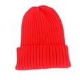 thumbnail image 3 of Gorro Beanie Colco de punto con puños Rojo Talla única, 3 of 8