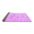 thumbnail image 2 of Ahgly Company Indoor Square Abstract Purple Modern Area Rugs, 3' Square, 2 of 4