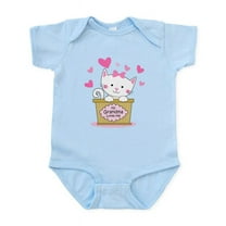 CafePress - Kitty Grandma Loves Me Infant Bodysuit - Baby Light Bodysuit, Size Newborn - 24 Months