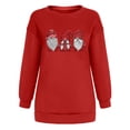 thumbnail image 7 of Scyoekwg Christmas Sweatshirts for Women Christmas Dwarf Printed Shirts Raglan Sleeve Patchwork Autumn Oversized Loose Fit Round Neck Long Sleeve Sweatshirts Casual Pullover #Q=Red XXL(12), 7 of 7