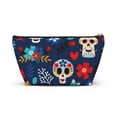 thumbnail image 2 of Day of The Dead Sugar Skull Makeup Bags Women's Bags Cosmetic Pouch Bag, 2 of 6