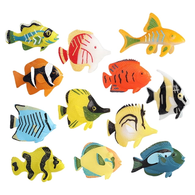 Figuras de acción de modelos de animales, adornos, decoración del hogar, recuerdos para fiestas, material didáctico, regalos Pez