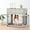 Gray, variant on Dog Crate Furniture Heavy Duty 31.5/40 Inch Wooden Indoor Multi-Functional Dog Kennel End Table with 2 Storage Drawers 3 Doors for Small Medium Large Dog