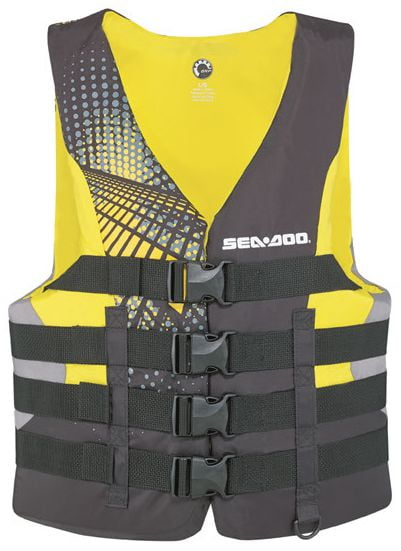 BRP Sea-Doo Men's Nylon Motion PFD Life Vest Jacket by Bombardier