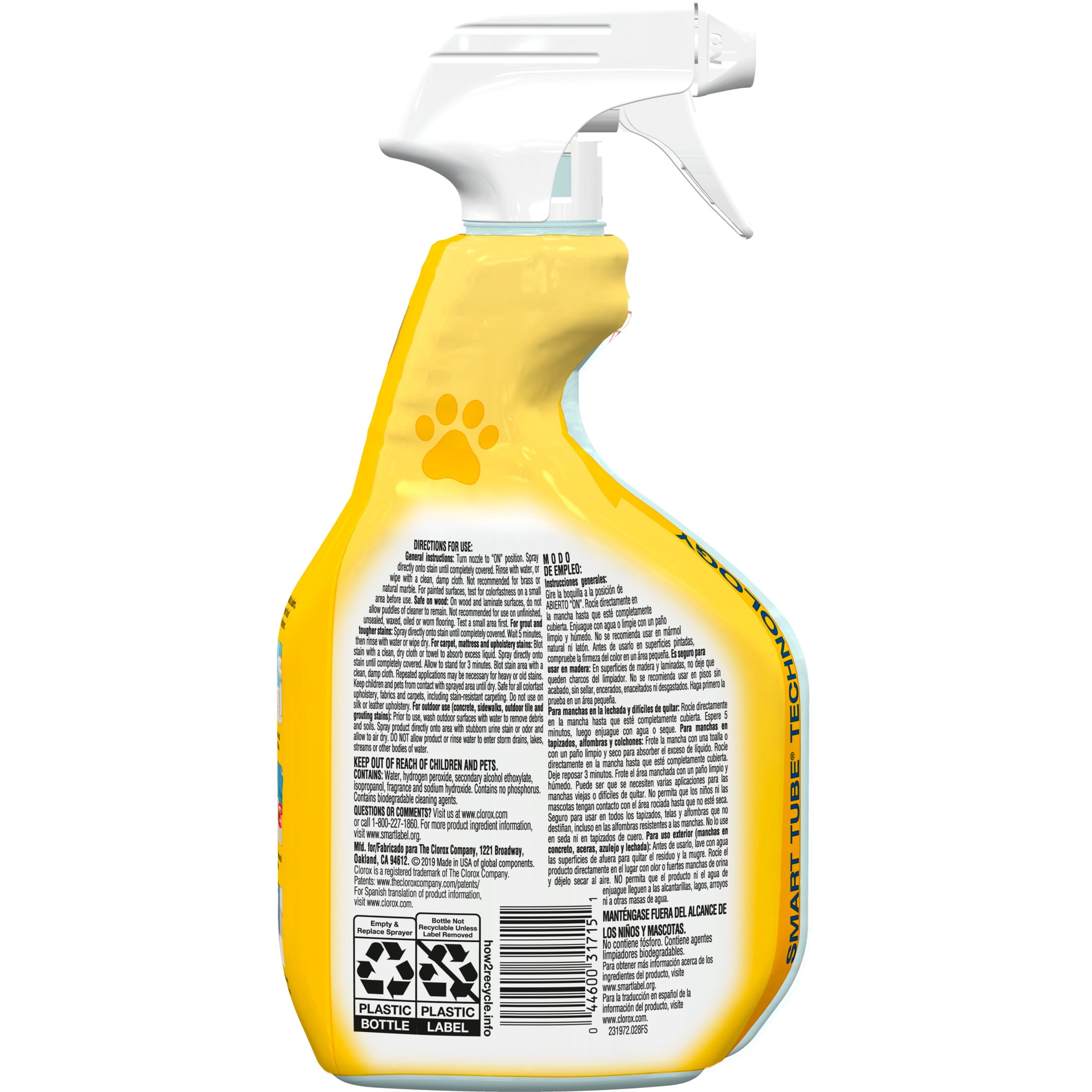 Clorox Pet Carpet Stain Remover for Urine Stains and Odors, 24 fl oz